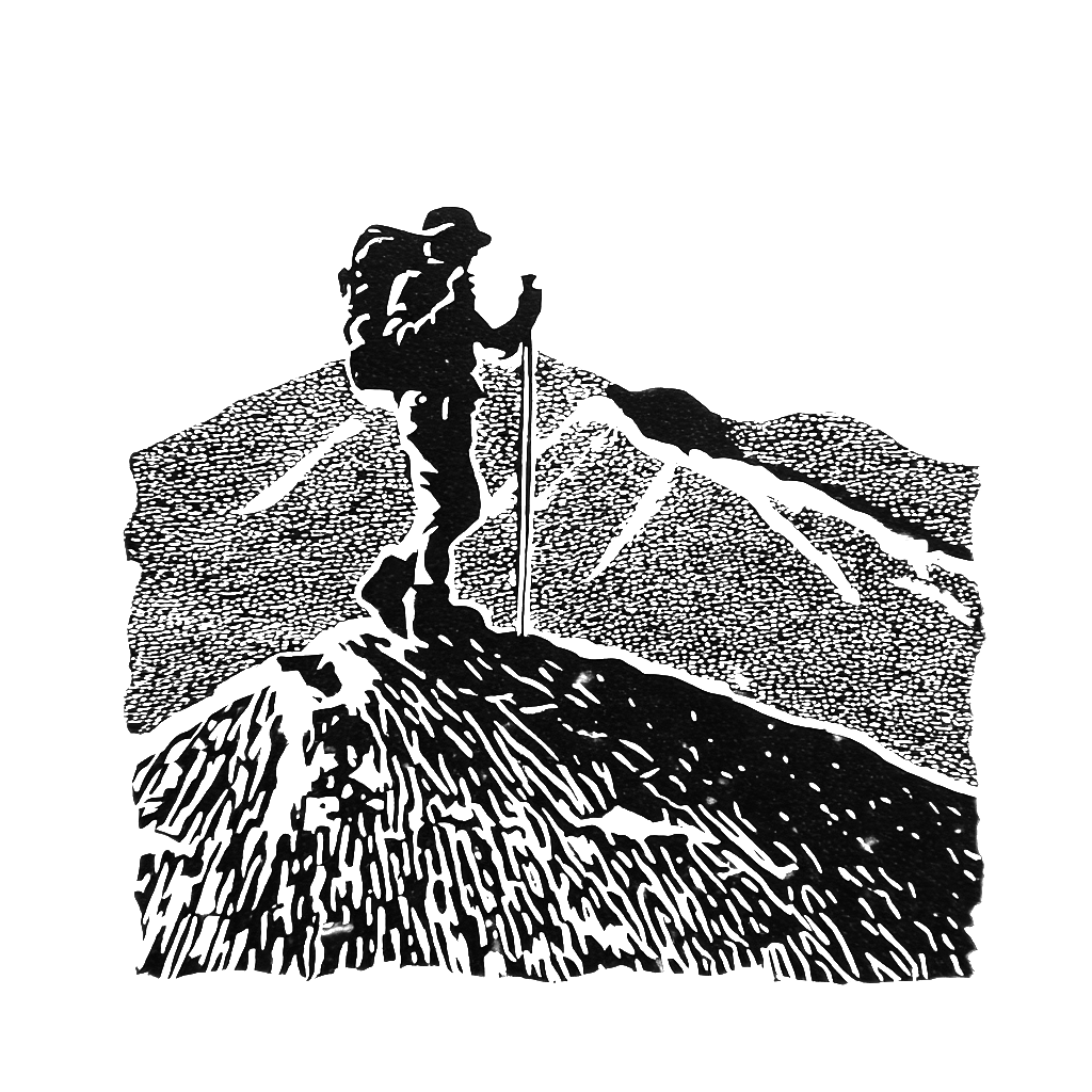 A guide leading trekkers across a high-altitude pass