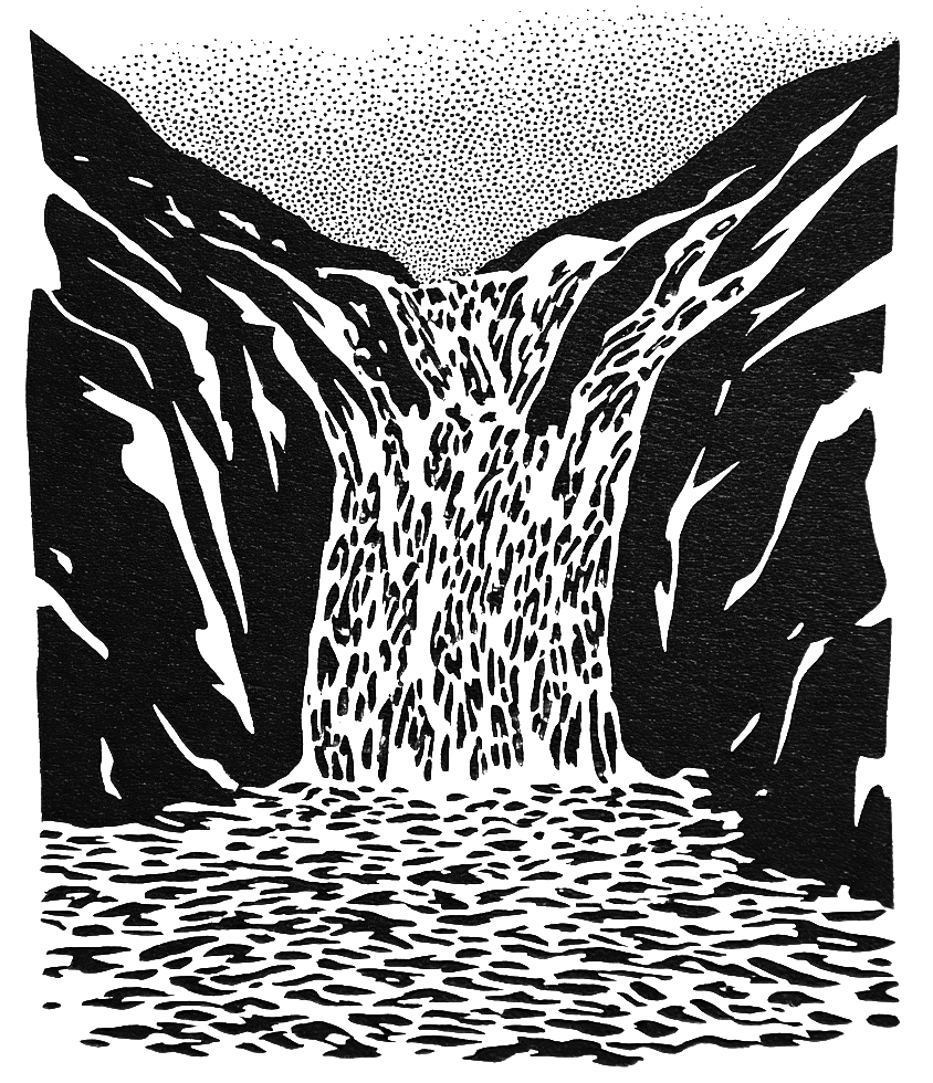 Rupin Pass waterfall